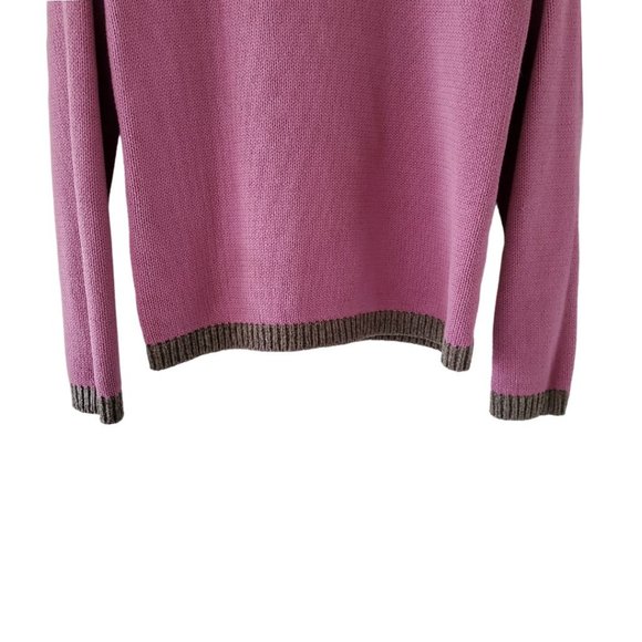 Petite Sophisticate LS Crew Neck Sweater | EUC | MP | Rose Lavender Gray Cream - Picture 6 of 16